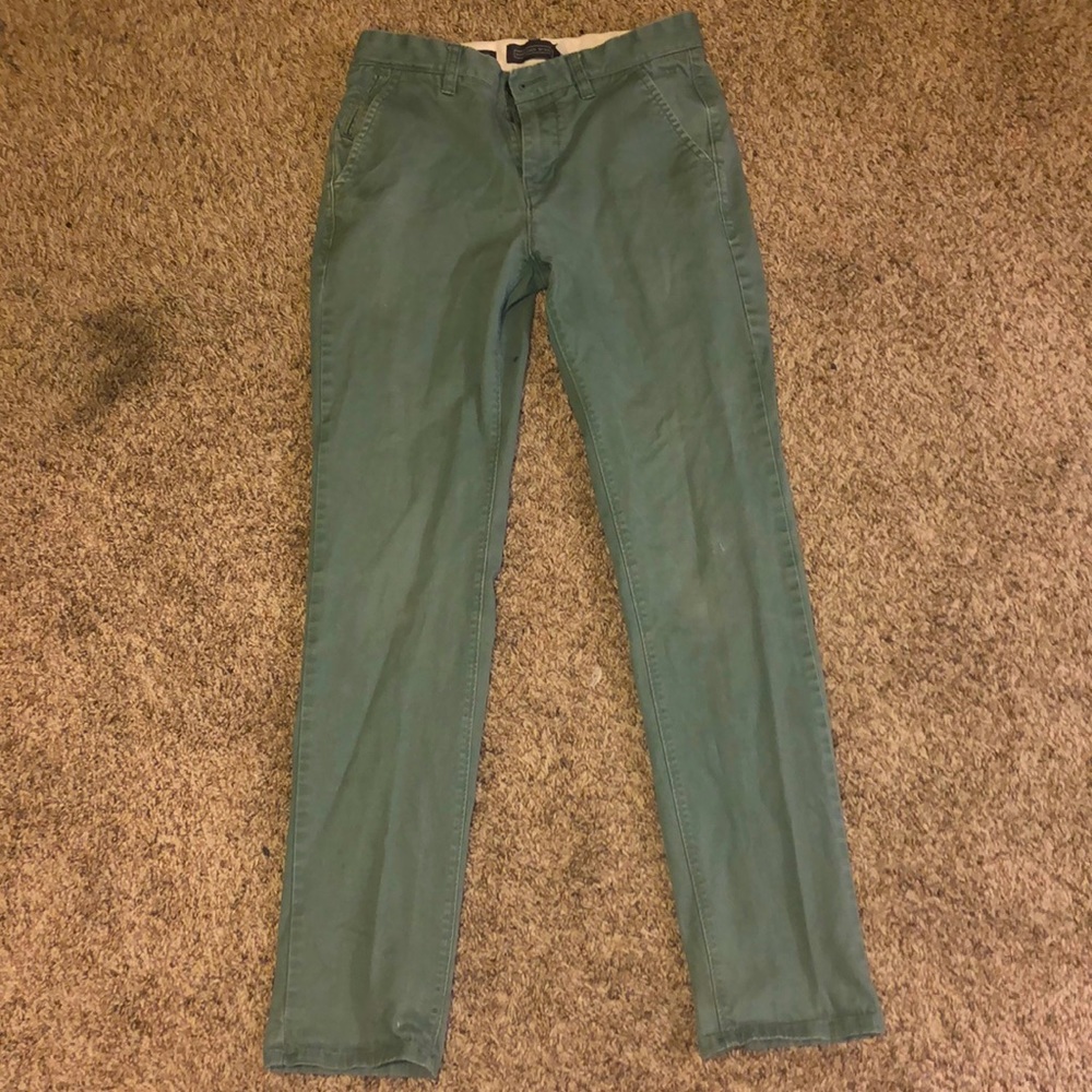Hawkings McGill Slim Fit Green Chino Pant